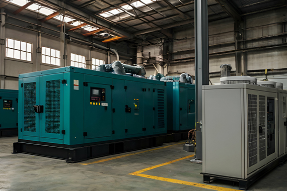 Diesel Backup Generators In Industrial Facility