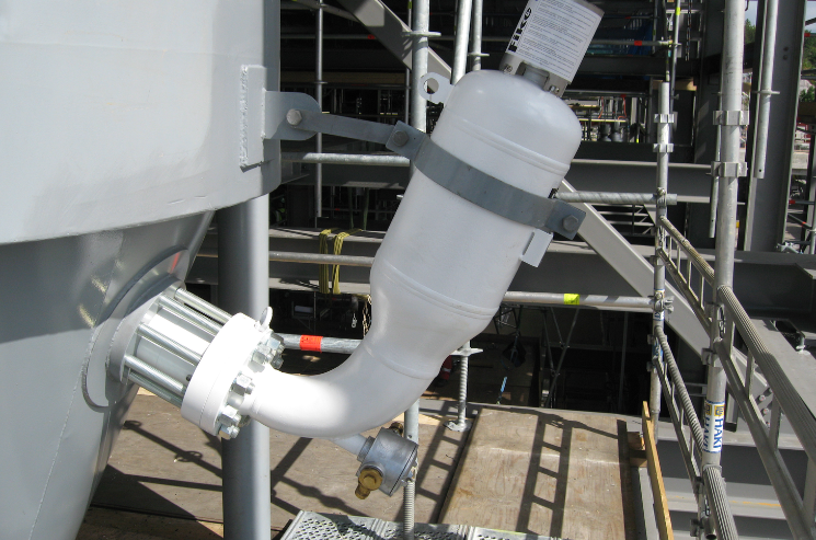 Fike Explosion Suppression Hrd Installed