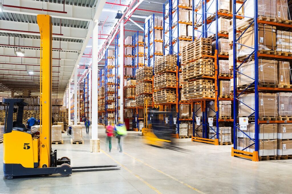 Forklift Speeding By